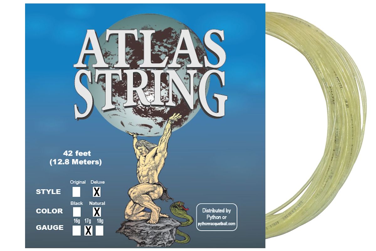 Python Atlas DELUXE 17g Natural String Python Racquetball