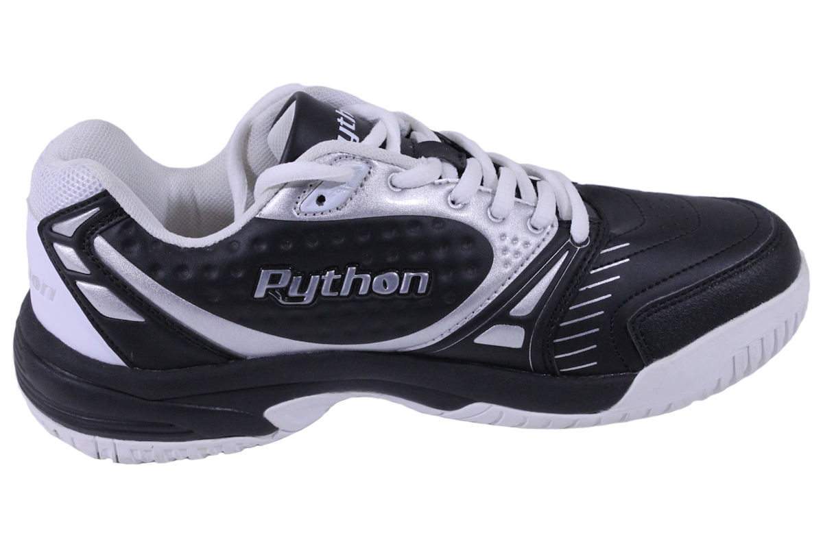 Python Deluxe Indoor Low BLACK Racquetball Shoes (PY722BL) Python