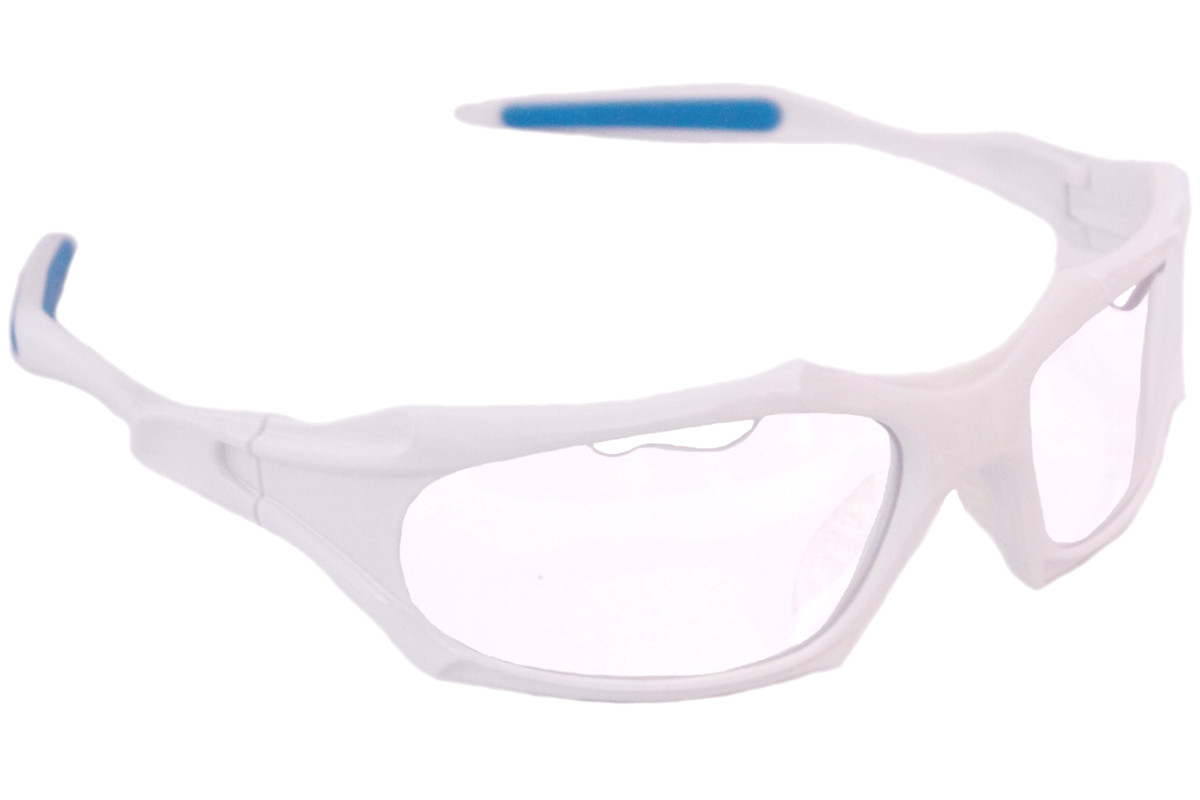 Python Full Frame White w/Clear Lens Eyeguards Python Racquetball