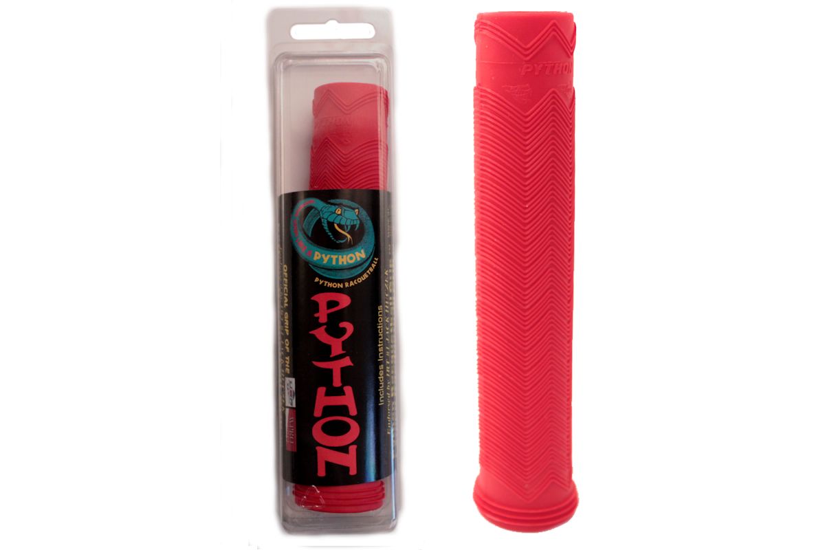 Python Grip (Red) Packaged Python Racquetball