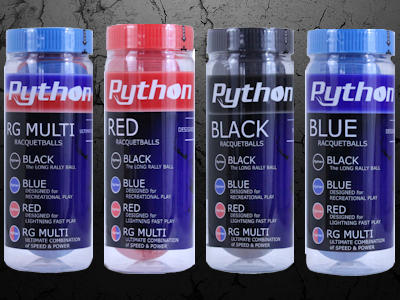 Python Racquetballs
