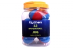 Python RG Multi Blue/Red Colored Racquetball Jug (12 balls)